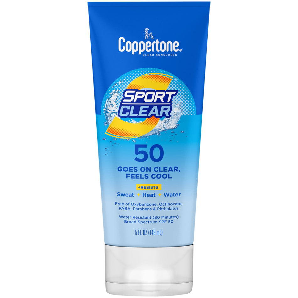 Coppertone® Sport Clear SPF 50 Mineral Sunscreen Lotion, 5 oz.