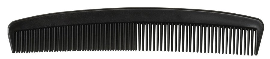 Comb 7 Inch Black Plastic