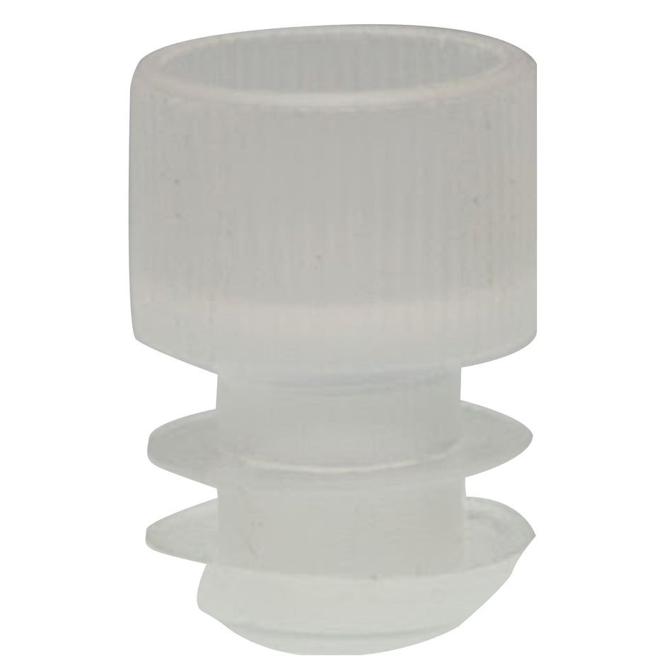 McKesson Tube Closure Polyethylene Flanged Plug Cap Natural 16 mm For Use with 16 mm Blood Drawing Tubes, Glass Test Tubes, Plastic Culture Tubes NonSterile