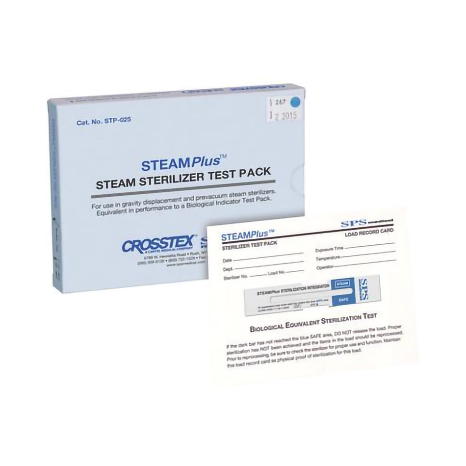 STEAMPlus™ Sterilization Chemical Integrator Pack Steam 4 Inch