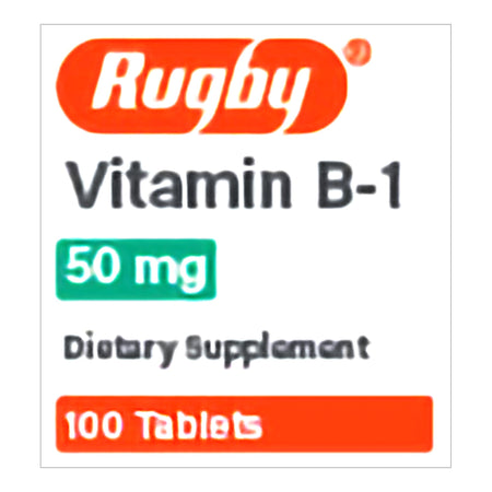 Rugby® 50 mg Vitamin B-1 Dietary Supplement - Pharmaceuticals>Over the Counter>Nonprescription Vitamins and Minerals - Maj...
