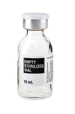 Empty Vial 10 mL, Glass Flip-Top Vial, Sterile