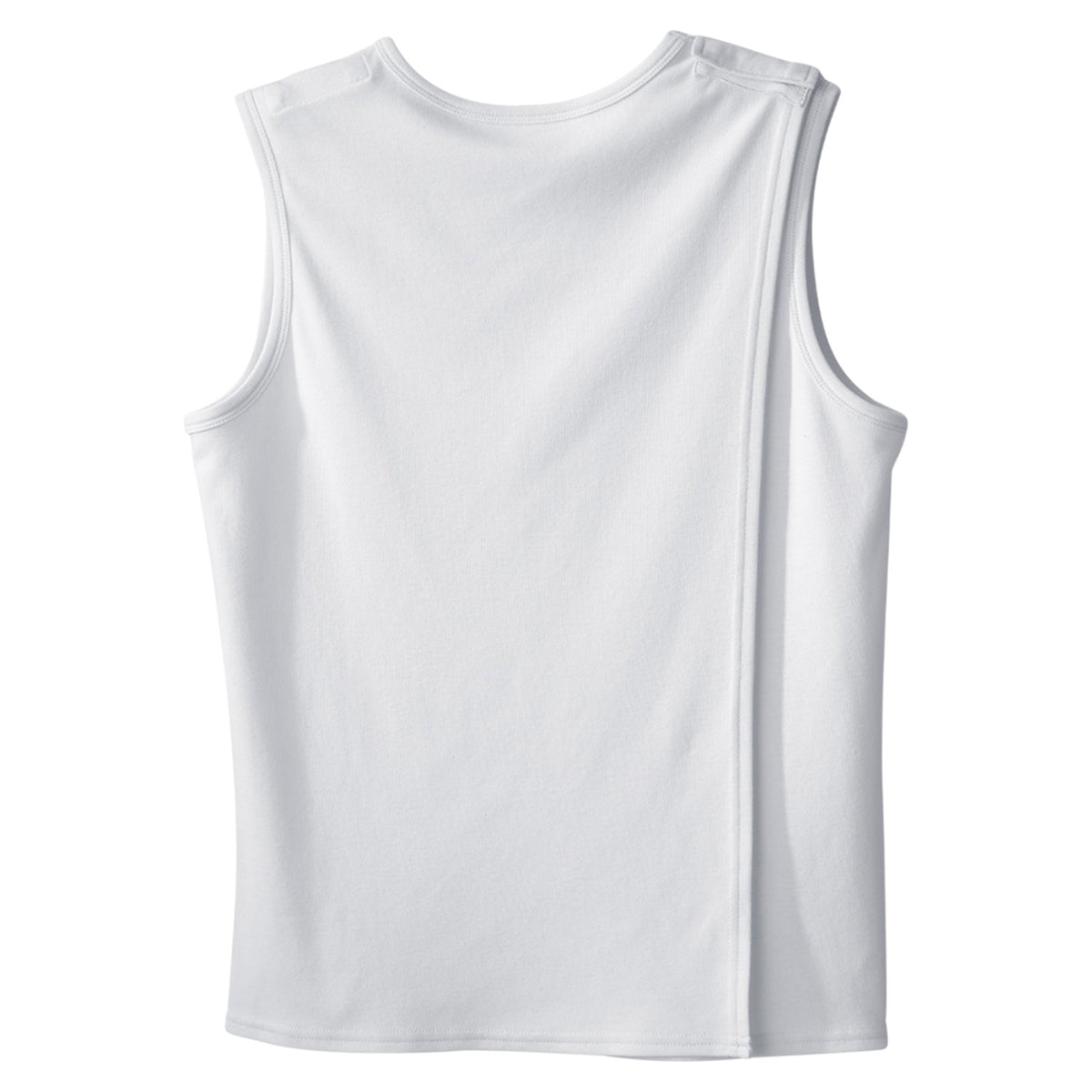 Adaptive Undershirt Silverts® 2X-Large White Without Pockets Sleeveless Female