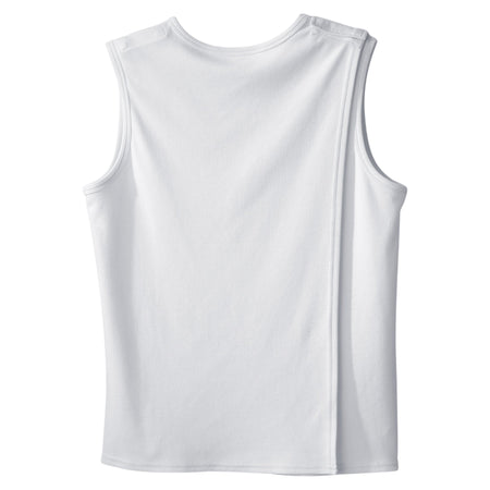 Adaptive Undershirt Silverts® 2X-Large White Without Pockets Sleeveless Female