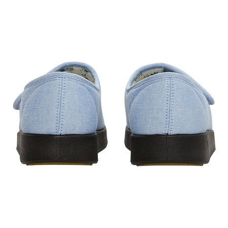 Silverts® Women's Indoor/Outdoor Extra Wide Open Toe Shoes, Denim, Size 11