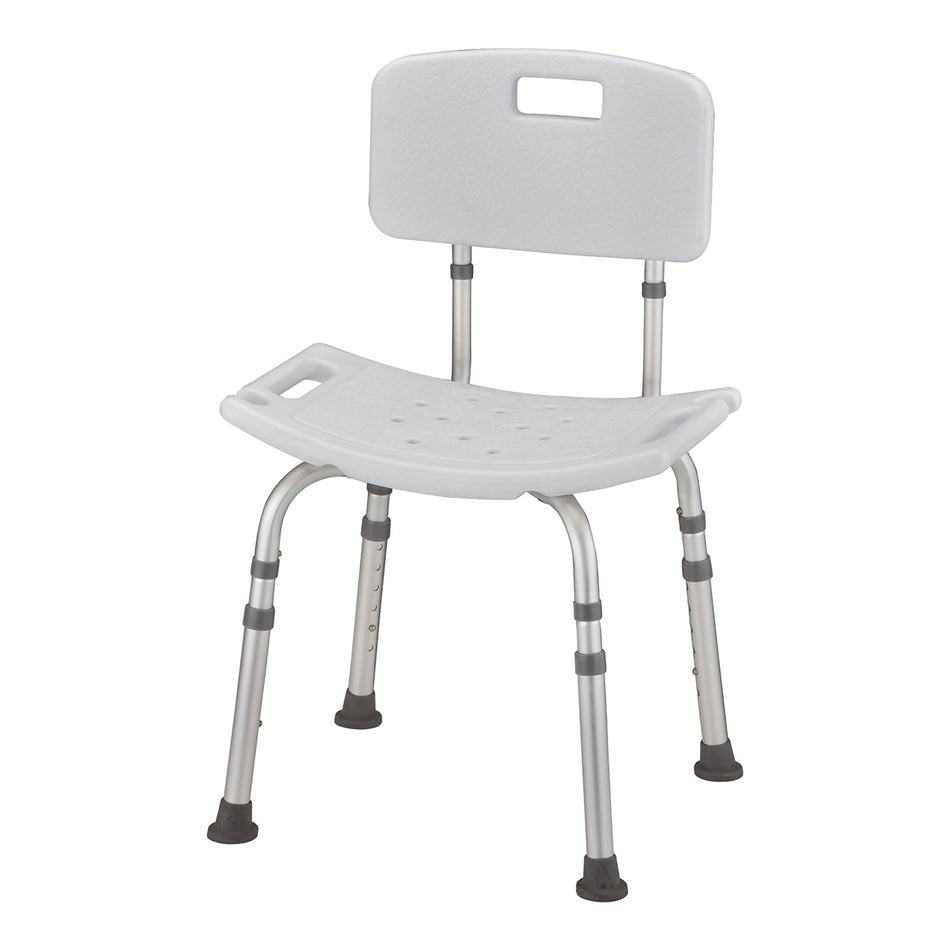 Shower Chair Nova Without Arms Aluminum Frame Removable Backrest 20 Inch Seat Width 300 lbs. Weight Capacity