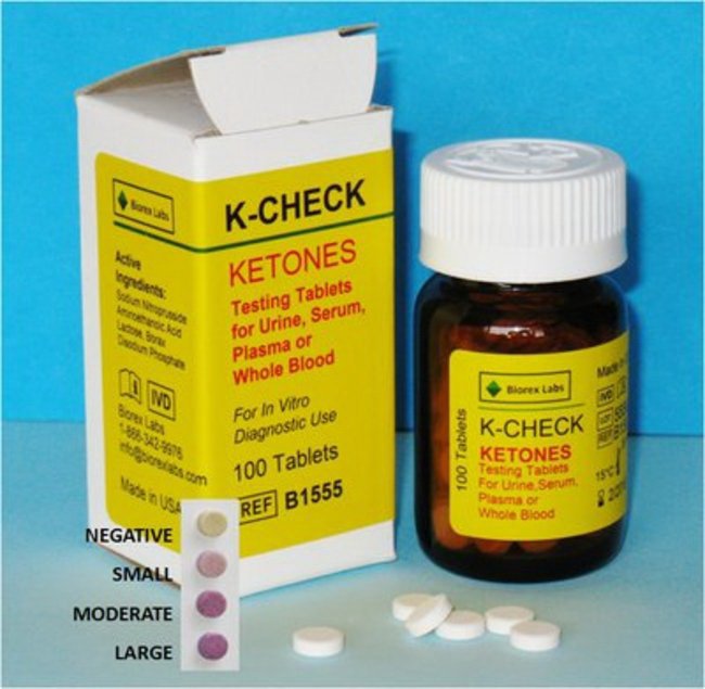General Chemistry Reagent K-Check Ketone For detection of Ketones in Urine, Serum, Plasma and Whole Blood