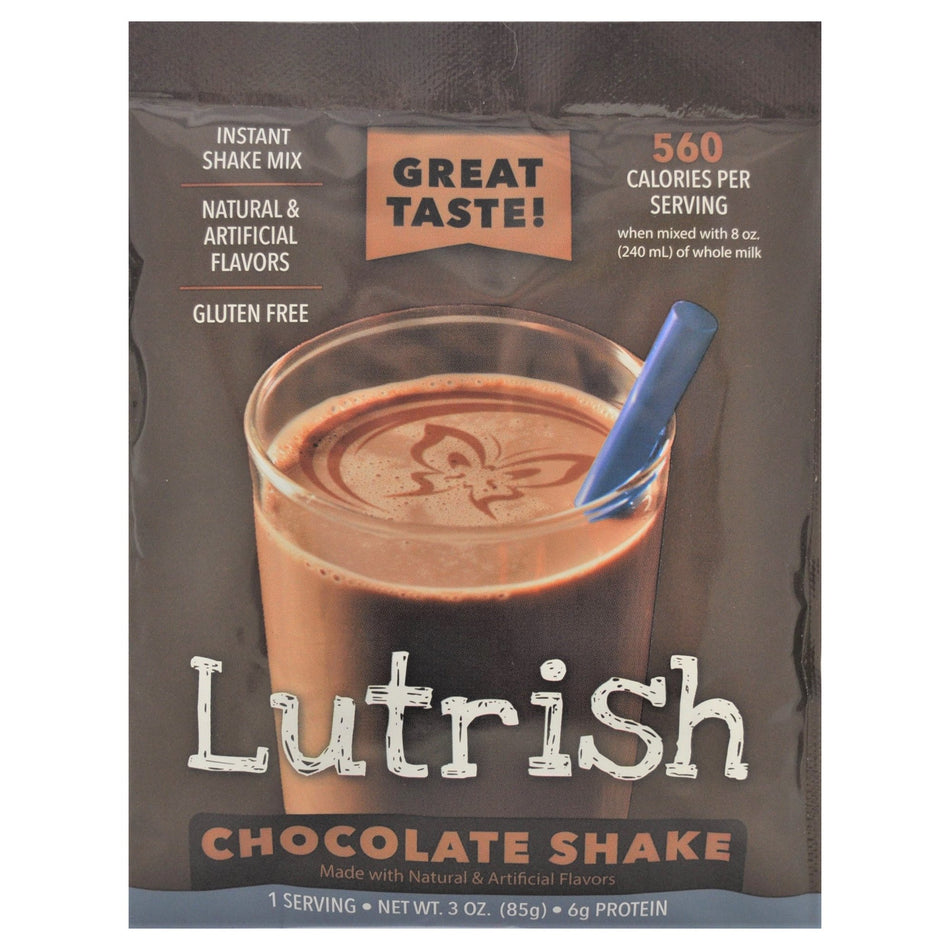 Oral Supplement Lutrish Chocolate Flavor Powder 3 oz. Individual Packet