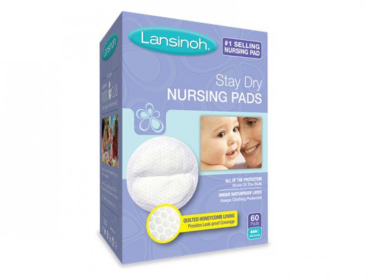 Nursing Pad Lansinoh® Stay Dry One Size Fits Most Quilted Cotton Disposable