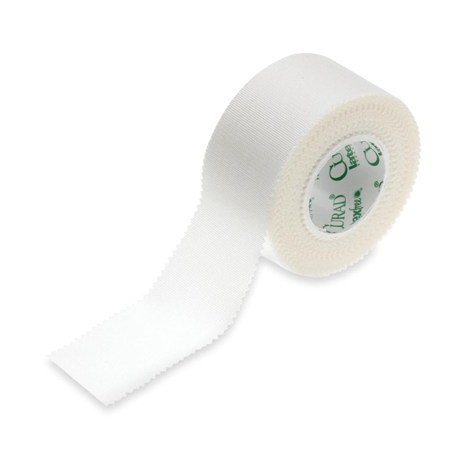 Water Resistant Medical Tape Curad® White 1 Inch X 10 Yard Silk-Like Cloth NonSterile