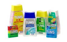 Antacid Tums® Ultra Strength 1000 mg Strength Chewable Tablet 160 per Bottle