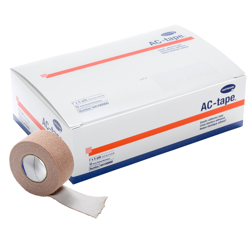 Athletic Tape AC-tape® Tan 1 Inch X 5 Yard Cotton NonSterile