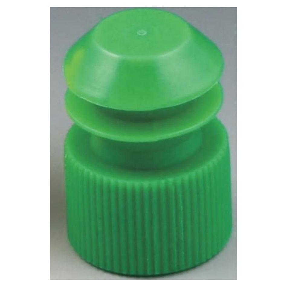 McKesson Tube Closure Polyethylene Flanged Plug Cap Green 13 mm For Use with 13 mm Blood Drawing Tubes, Glass Test Tubes, Plastic Culture Tubes NonSterile