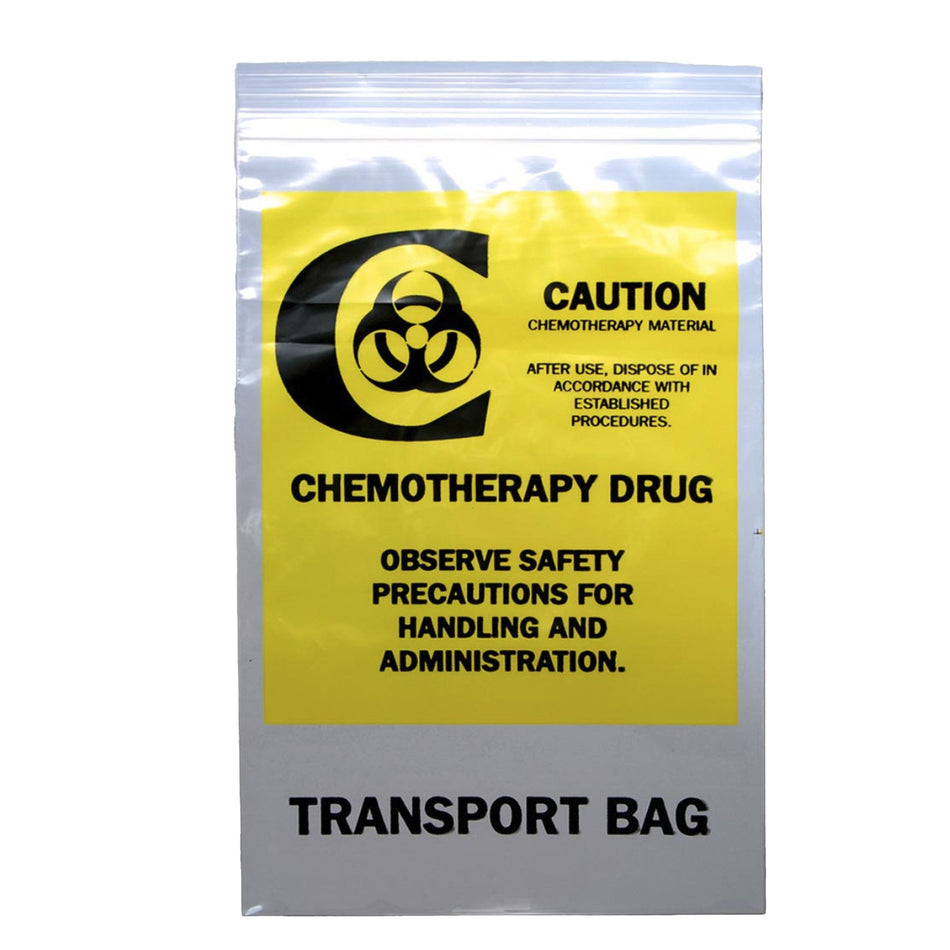 Chemo Drug Transport Bag Elkay® Plastics Clear Bag LDPE 9 X 12 Inch