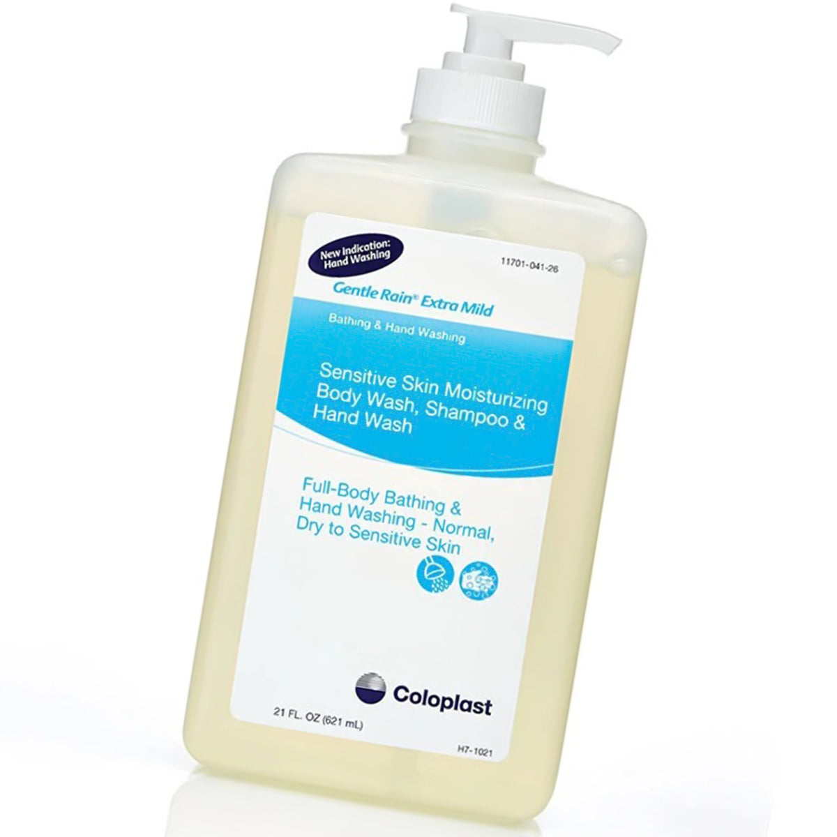 Coloplast Gentle Rain Shampoo and Body Wash, Scented, 21 oz Pump Bottle