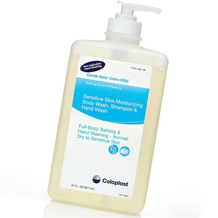 Coloplast Gentle Rain Shampoo and Body Wash, Scented, 21 oz Pump Bottle