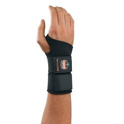 Wrist Support ProFlex® 670 Ambidextrous Double Strap Neoprene Left or Right Hand Black Medium - Orthopedic>Immobilizers, S...