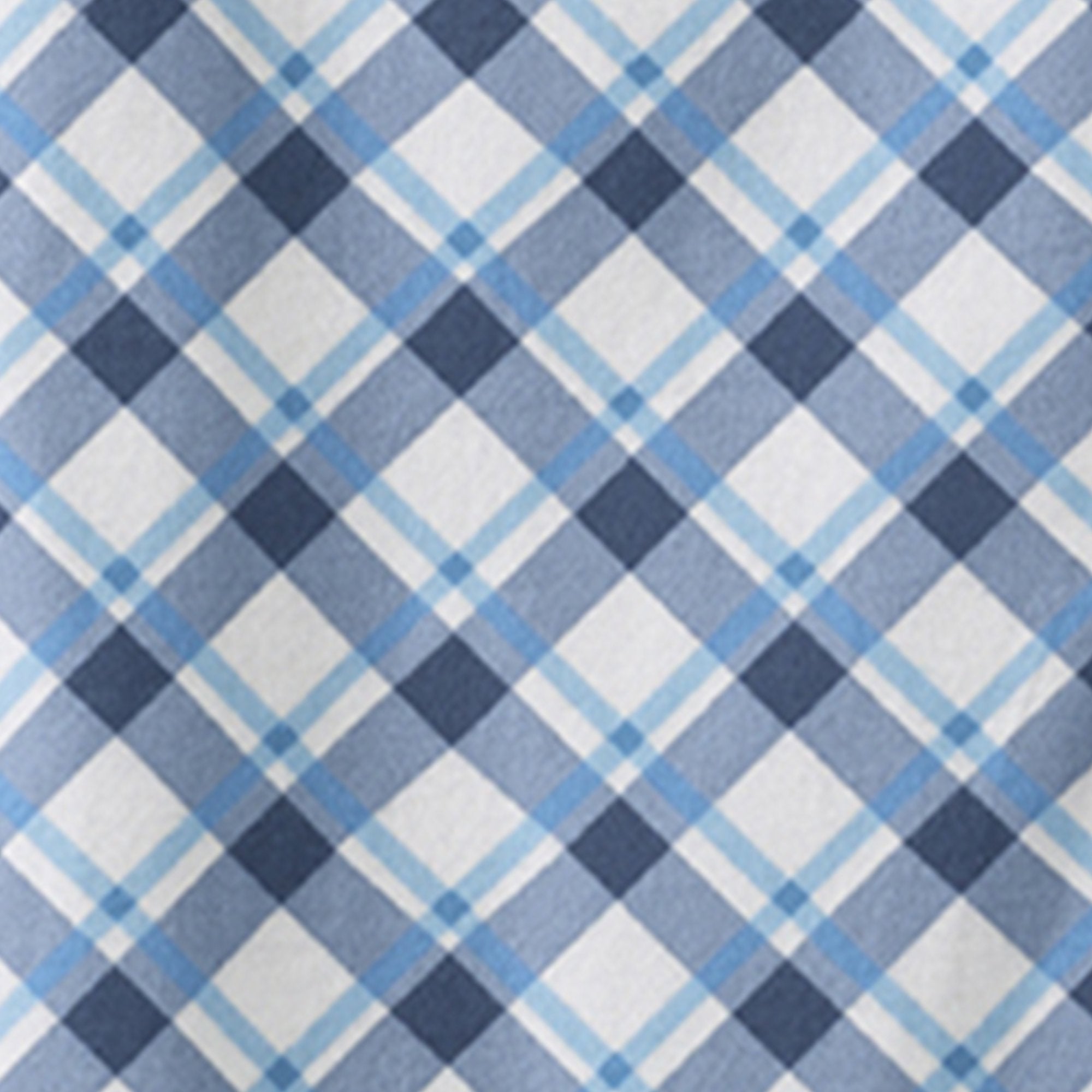 Silverts® Shoulder Snap Patient Exam Gown, Medium, Diagonal Blue Plaid