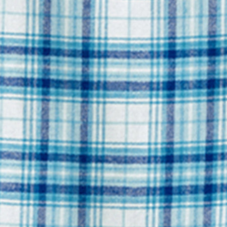 Silverts® Shoulder Snap Patient Exam Gown, Medium, Turquoise Plaid