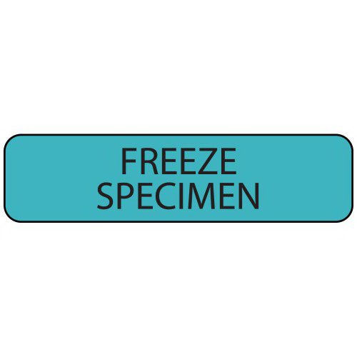 Pre-Printed Label MedVision® Laboratory Use Blue Paper FREEZE SPECIMEN Black Temperature Control 5/16 X 1-1/4 Inch
