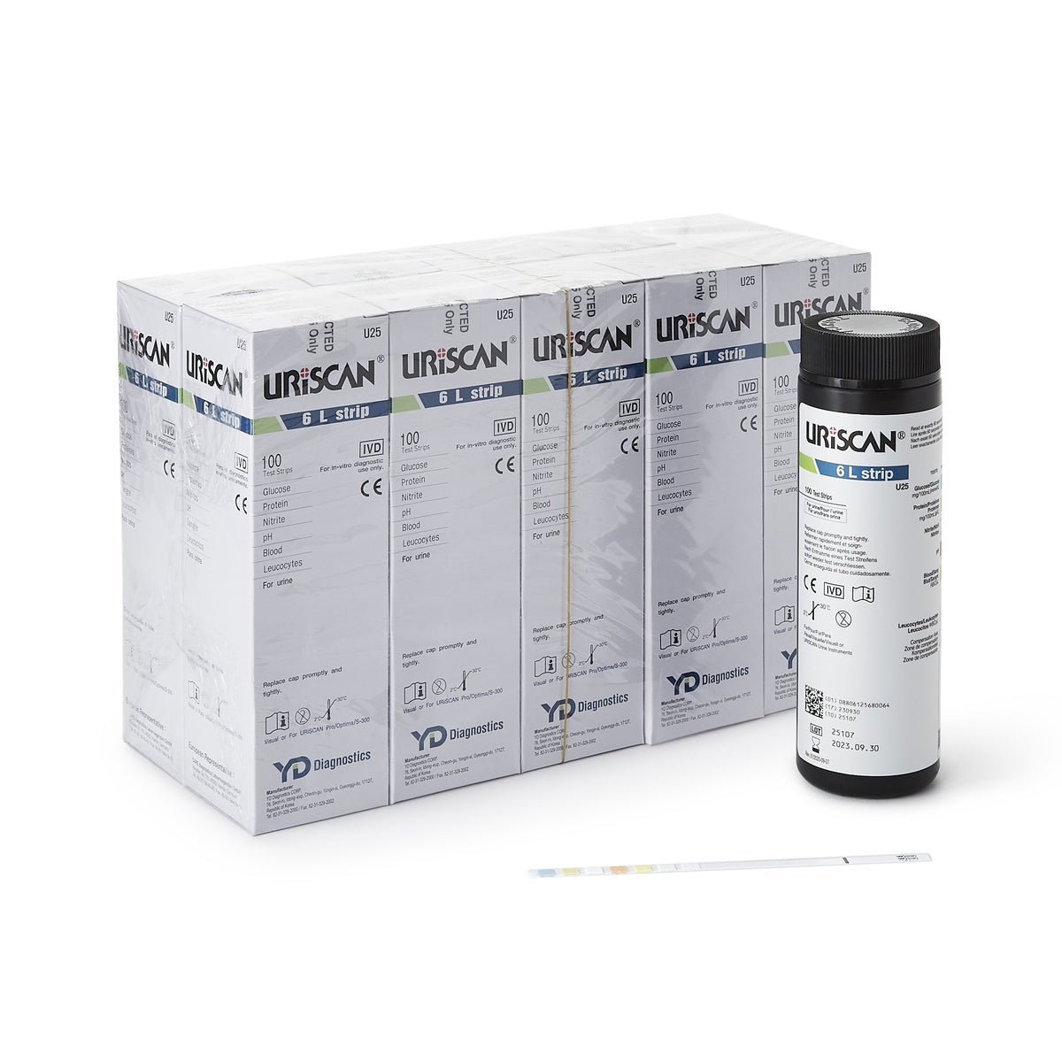 Uriscan Urine Reagent Strip for use with Consult Urine Analyzer 773 / Select Urine Analyzer 505 / Uriscan Optima Touch-Screen Urine Analyzer
