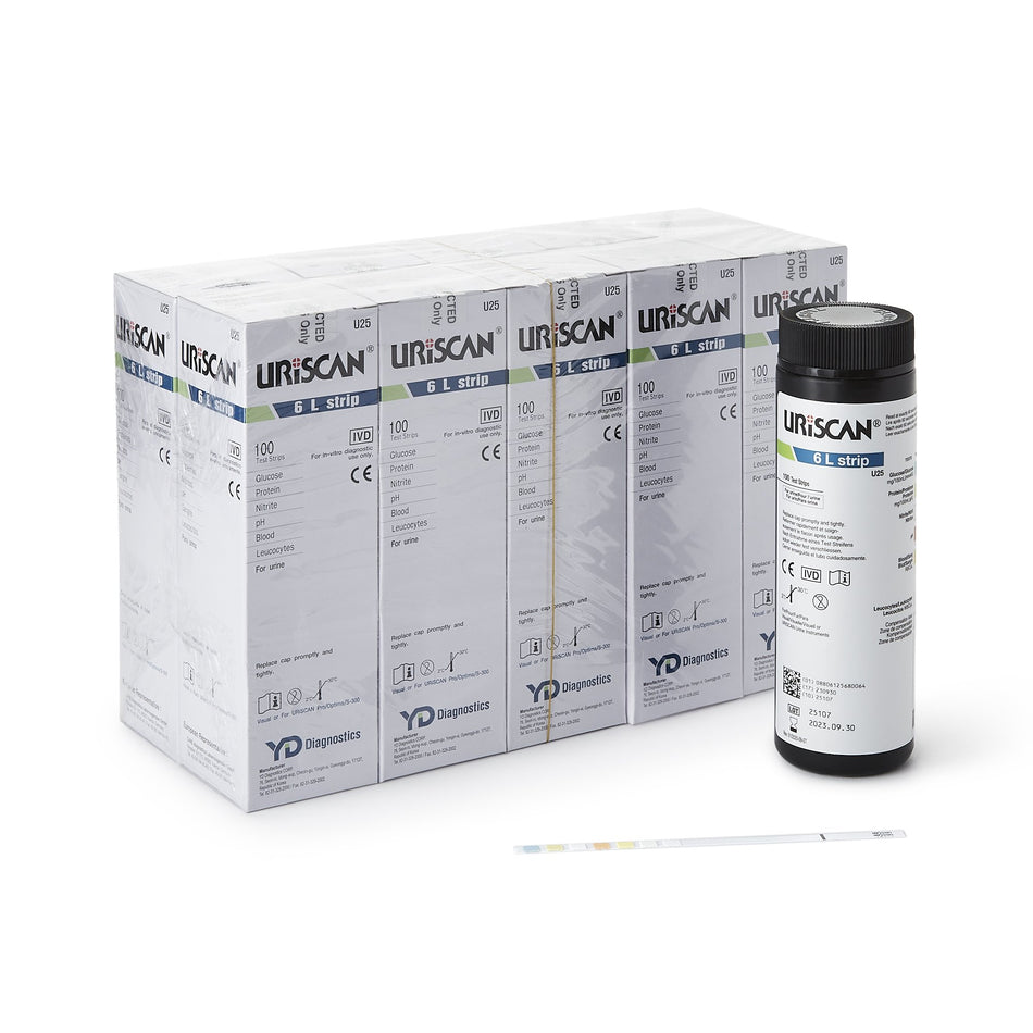 Uriscan Urine Reagent Strip for use with Consult Urine Analyzer 773 / Select Urine Analyzer 505 / Uriscan Optima Touch-Screen Urine Analyzer