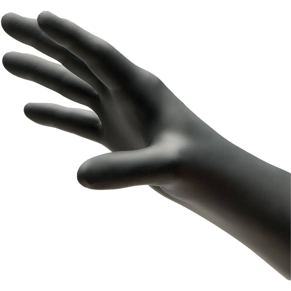 Exam Glove NitriDerm® Ultra Black Large NonSterile Nitrile Standard Cuff Length Textured Fingertips Black Chemo Tested / Fentanyl Tested