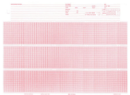 Recording Chart Paper Burdick™ Roll Red Grid