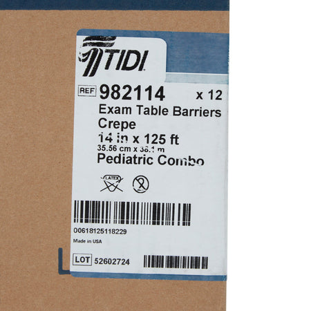 Tidi® Crepe Table Paper, 14 Inch x 125 Foot, Print (Pediatric Combo)