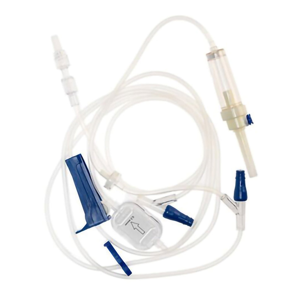 IV Pump Set McKesson Pump 2 Ports 10 Drops / mL Drip Rate 0.2 Micron Filter 105 Inch Tubing Solution Without Flow Regulator
