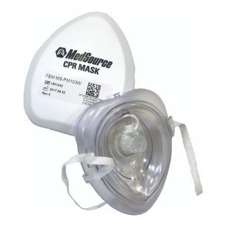 CPR Face Mask Basic Medical Mouth to Mask Single Use - Respiratory>CPR Face Shields - MedSource International
