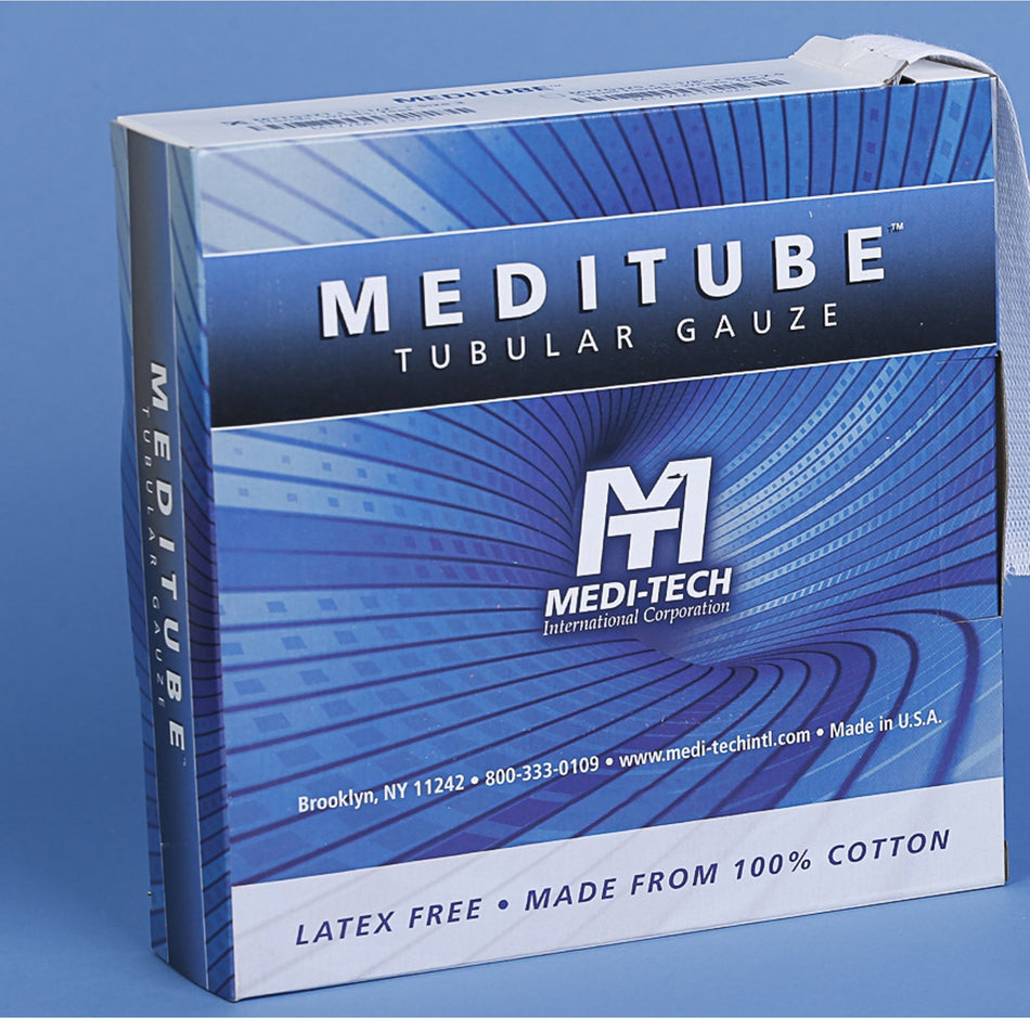 Tubular Retainer Dressing Meditube™ Cotton 5/8 Inch X 50 Yard Size 1 White Small Finger / Toe NonSterile