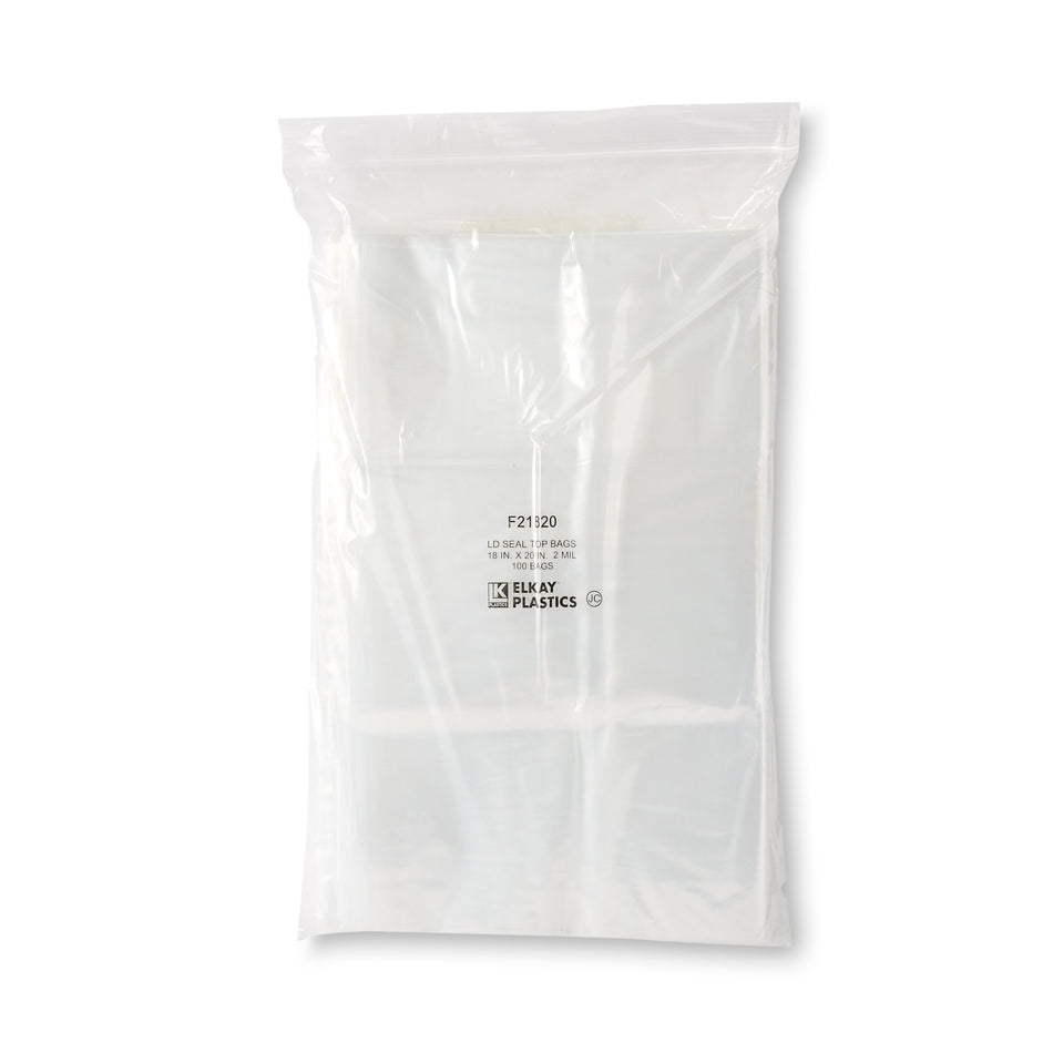 Reclosable Bag 18 X 20 Inch LDPE Clear Zipper Closure