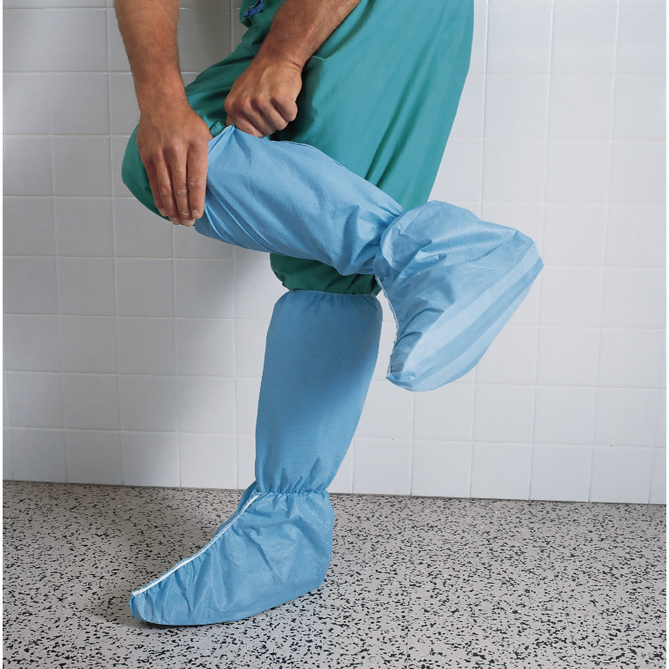 Boot Cover Hi Guard® X-Large Knee High Nonskid Sole Blue NonSterile