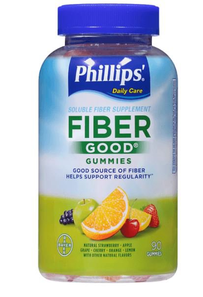 Fiber Supplement Phillips'® Fiber Good® Assorted Flavors Gummies 90 per Bottle 4 Gram Strength Fiber