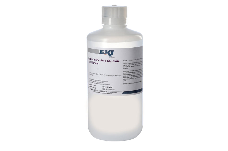 Chemistry Reagent Hydrochloric Acid Inorganic Acid 1.0 N 1 Liter