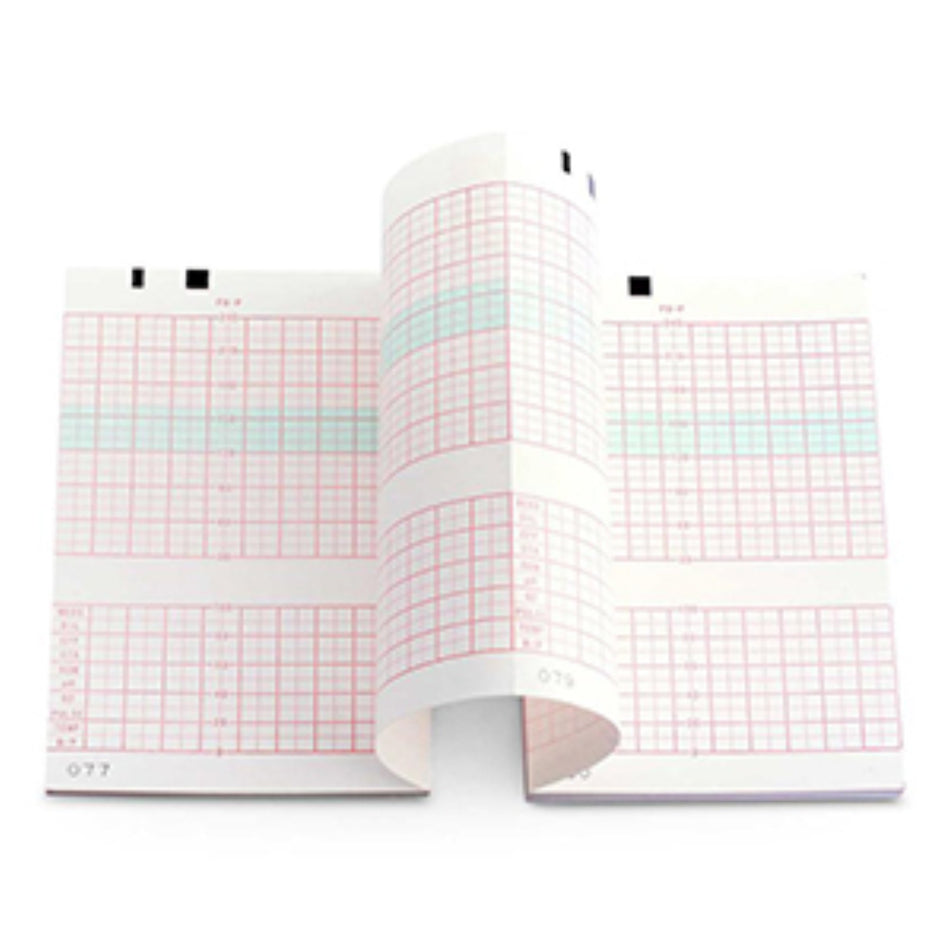Fetal Monitor Recording Paper EdanUSA® Thermal Paper 3.5 X 4.3 Inch Z-Fold