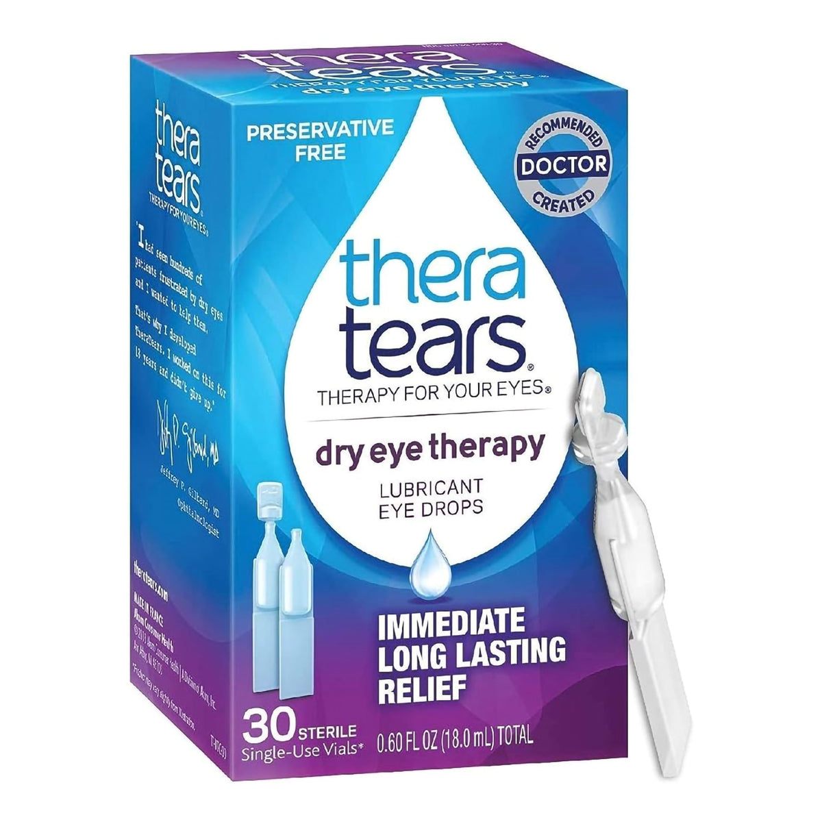 TheraTears® Dry Eye Therapy Lubricant Eye Drops Single-Use Vials - Pharmaceuticals>Over the Counter>Eye Care - Prestige Me...