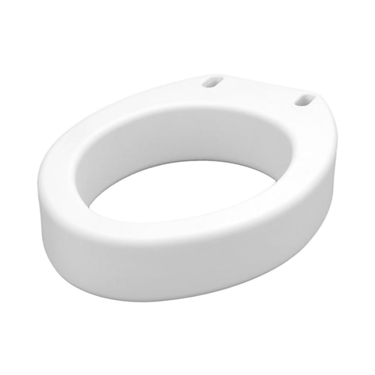 Elongated Raised Toilet Seat Nova 3-1/2 Inch Height White 300 lbs. Weight Capacity