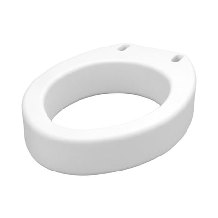 Elongated Raised Toilet Seat Nova 3-1/2 Inch Height White 300 lbs. Weight Capacity