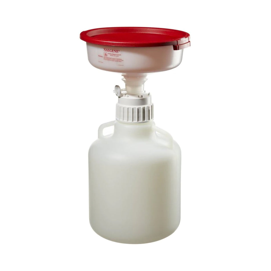 Safety Waste Funnel System Nalgene™ HDPE / Polypropylene 10 Liter Capacity