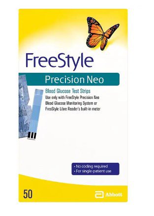 Blood Glucose Test Strips FreeStyle Percision Neo 50 Strips per Pack