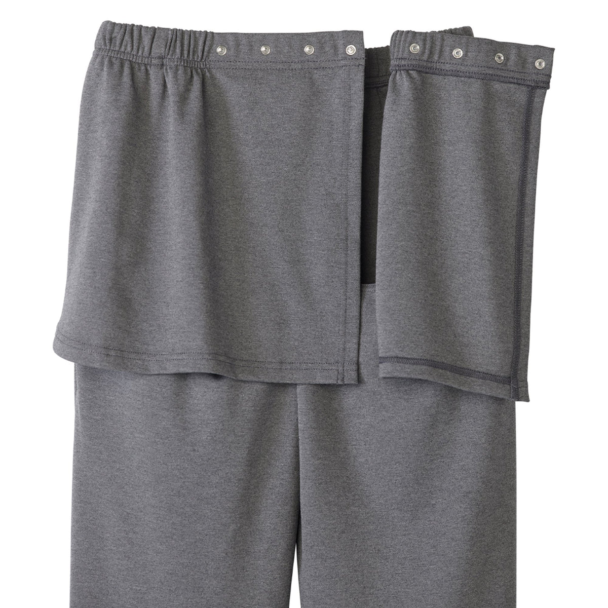 Silverts® Women's Open Back Soft Knit Pant, Heather Gray, Large