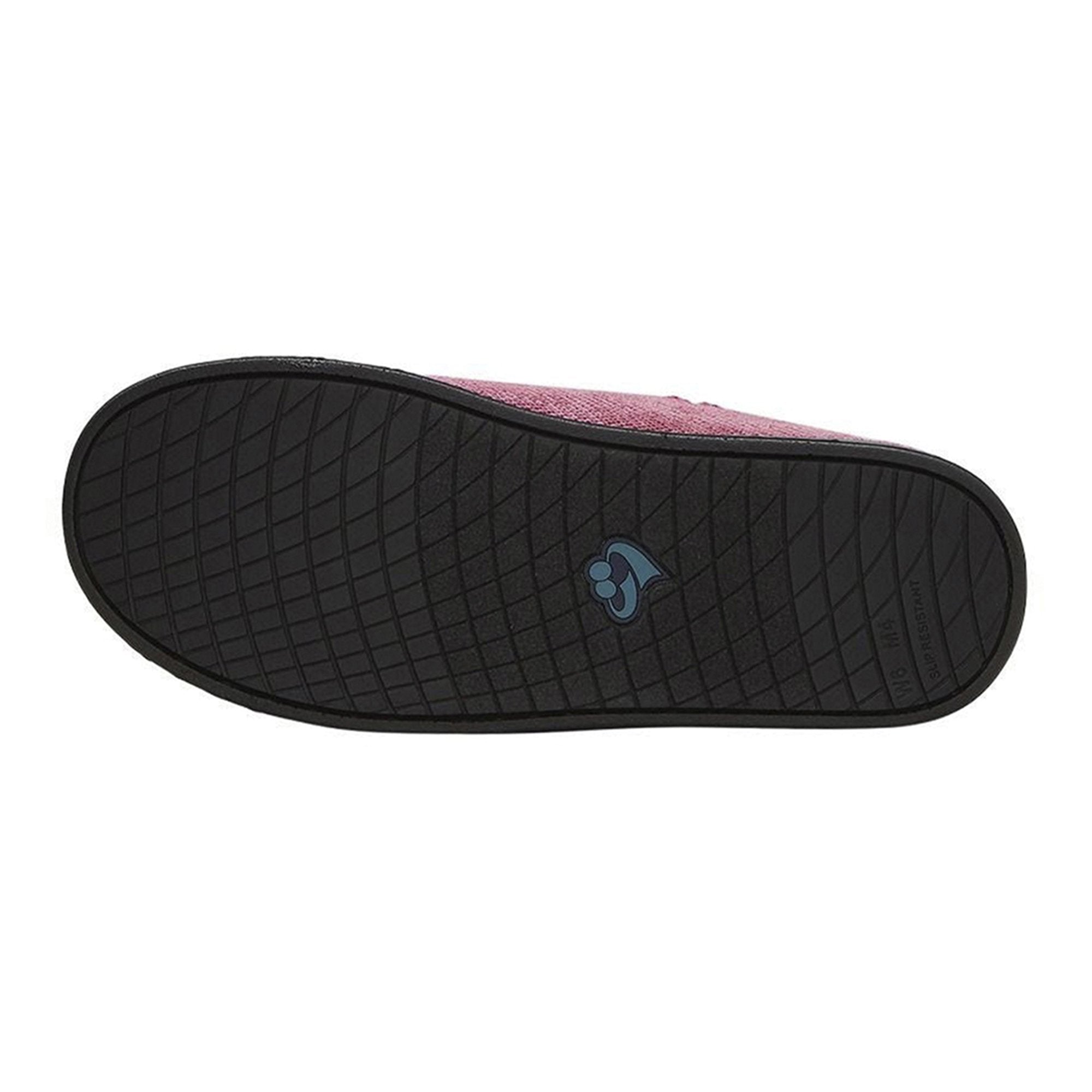 Silverts® Women's Double Extra Wide Easy Closure Slippers, Dusty Rose, Size 7