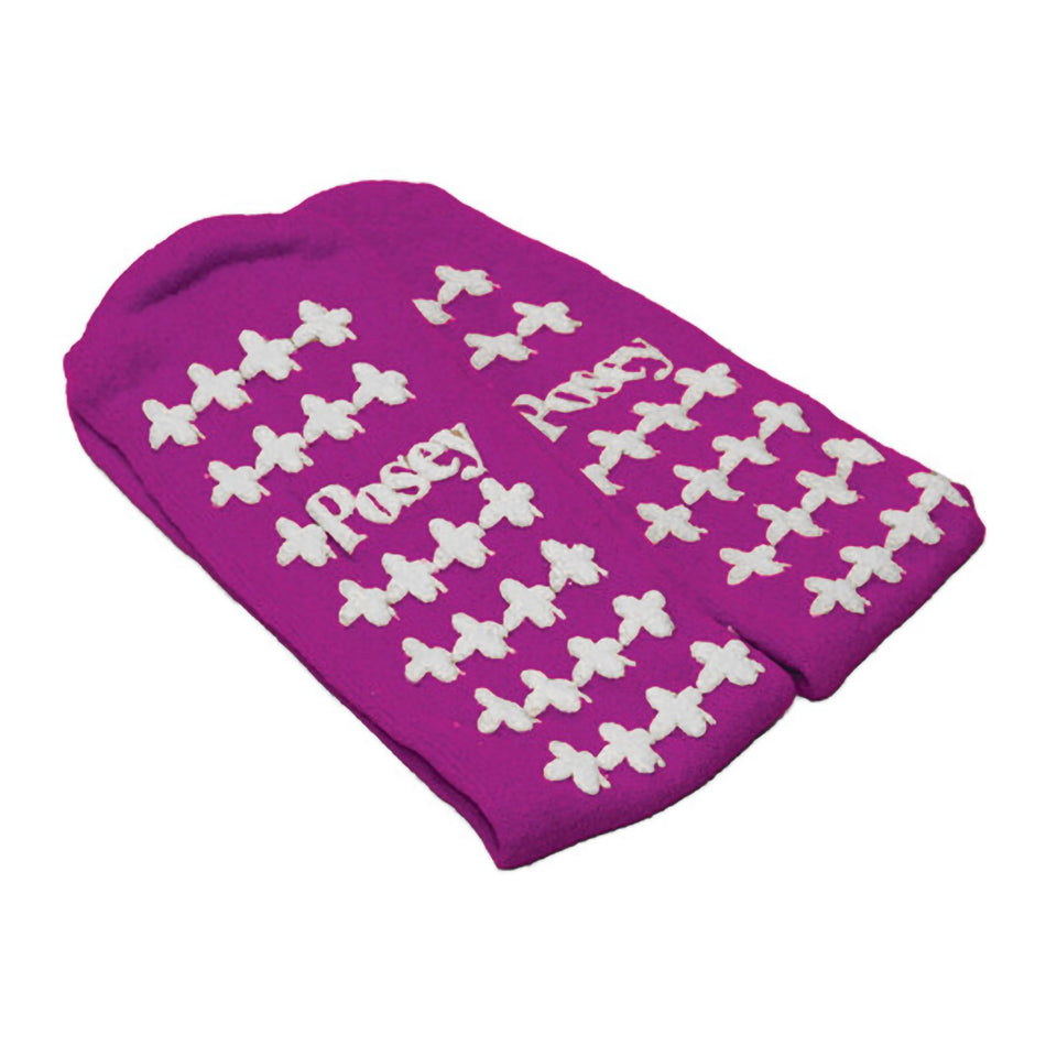 Slipper Socks Posey® Unisex Adult Large Double Tread Single Patient Use Purple - Apparel>Slippers and Slipper Socks - Tidi...