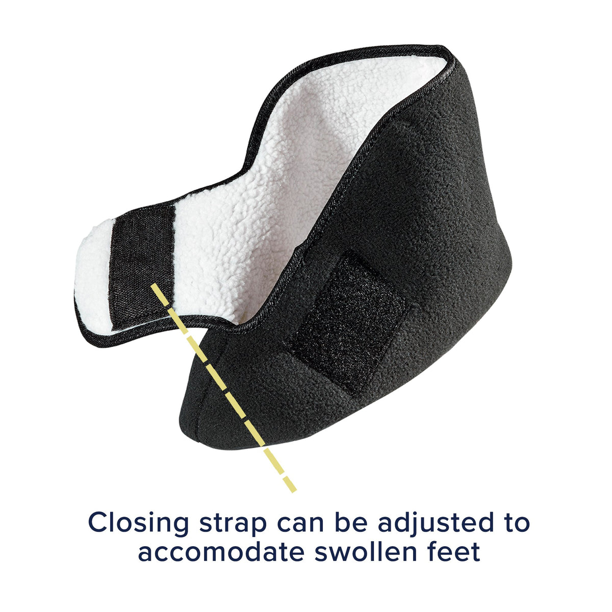 Diabetic Bootie Slippers Silverts® Unisex Adult X-Large / X-Wide Hard Sole Single Patient Use Black