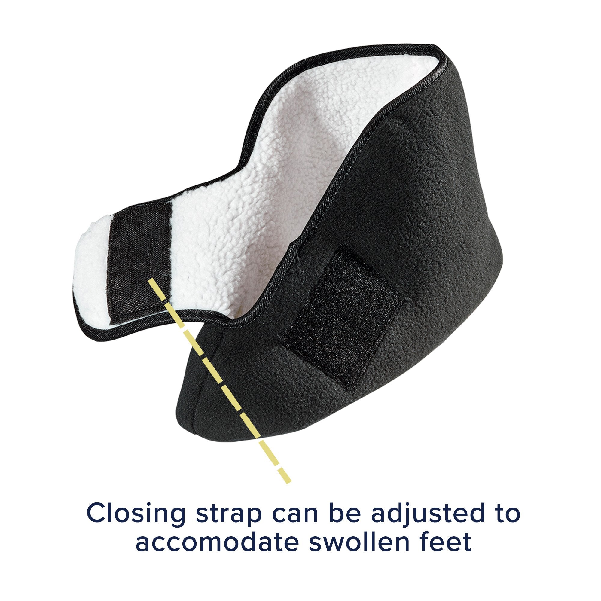 Diabetic Bootie Slippers Silverts® Unisex Adult X-Large / X-Wide Hard Sole Single Patient Use Black