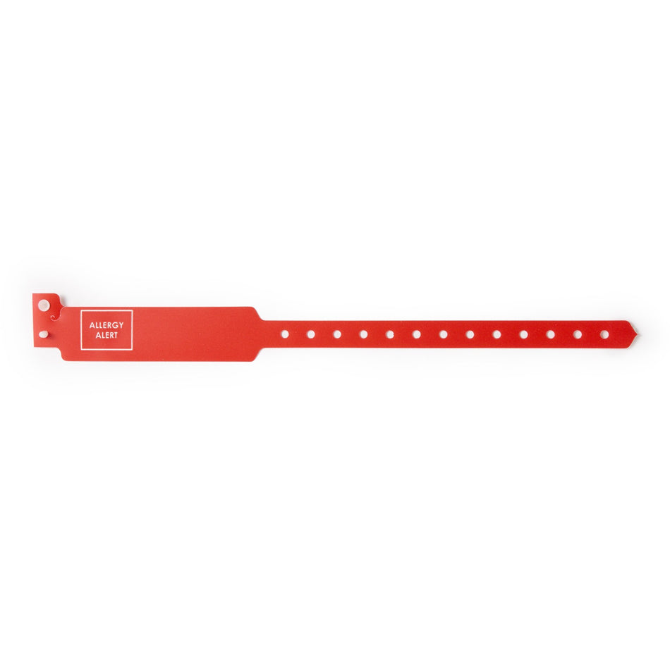 Identification Wristband Sentry® SuperBand® Alert Band Permanent Snap Allergy Alert