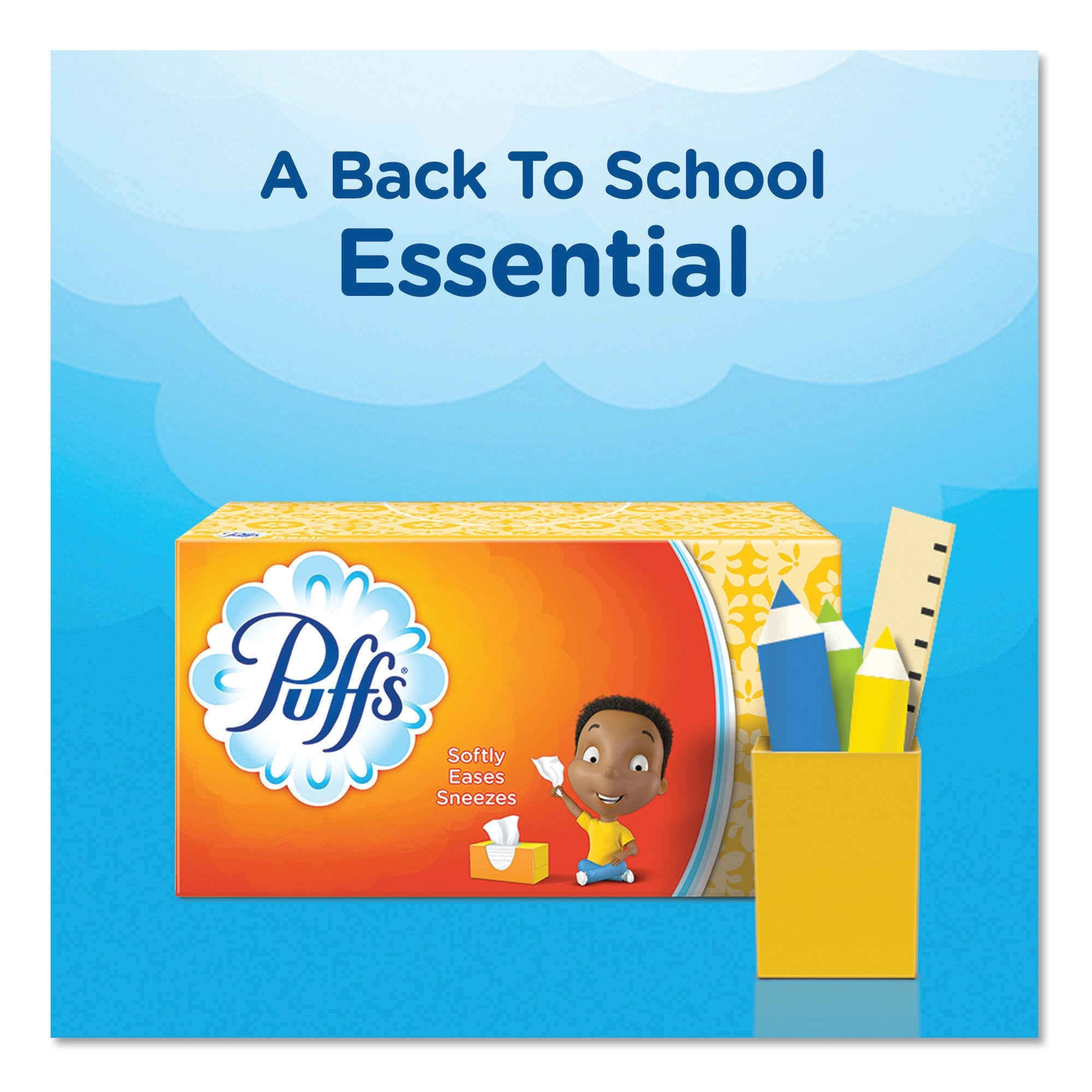 Puffs® Facial Tissue White 8-1/5 X 8-2/5 Inch 180 Count