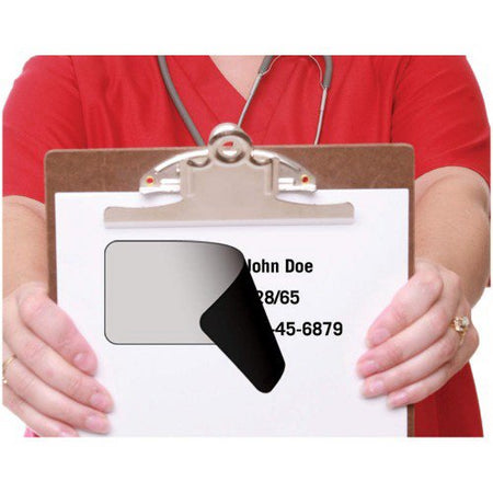 Pre-Printed Label pdc® Auxiliary Label White Paper Block Out Black Privacy Label 2 X 2-15/16 Inch - Indicators and Signage...